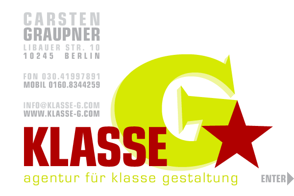 KLASSE G - Agentur für klasse Gestaltung